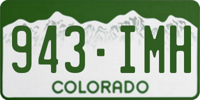 CO license plate 943IMH