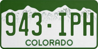 CO license plate 943IPH