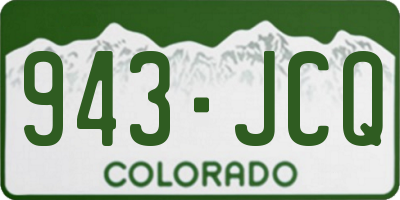 CO license plate 943JCQ