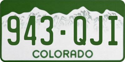 CO license plate 943QJI