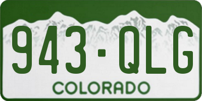 CO license plate 943QLG