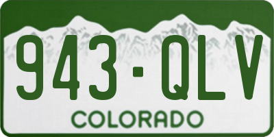 CO license plate 943QLV