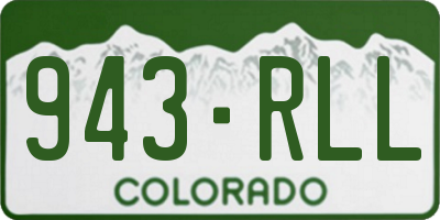 CO license plate 943RLL