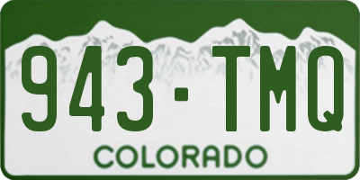 CO license plate 943TMQ