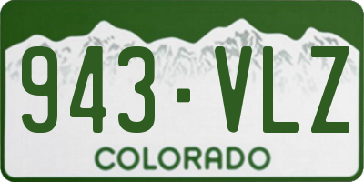 CO license plate 943VLZ