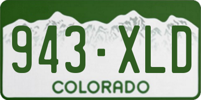 CO license plate 943XLD