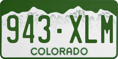 CO license plate 943XLM