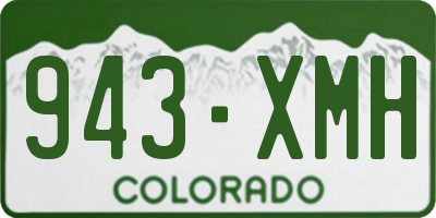 CO license plate 943XMH