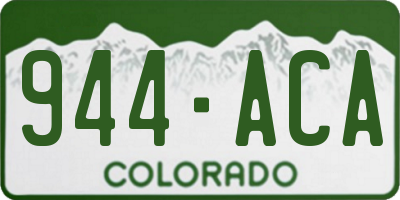 CO license plate 944ACA