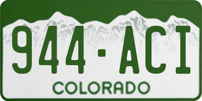 CO license plate 944ACI