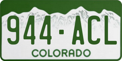 CO license plate 944ACL