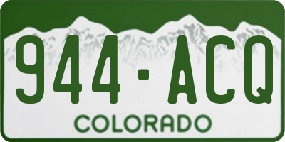 CO license plate 944ACQ