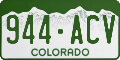 CO license plate 944ACV