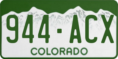 CO license plate 944ACX