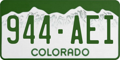 CO license plate 944AEI
