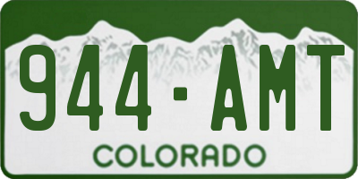 CO license plate 944AMT