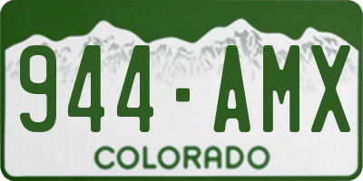 CO license plate 944AMX