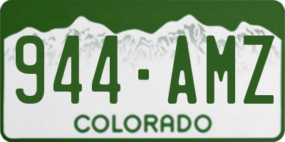 CO license plate 944AMZ