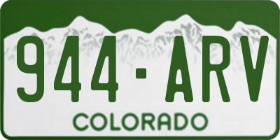 CO license plate 944ARV