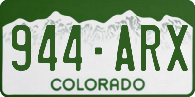 CO license plate 944ARX