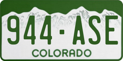 CO license plate 944ASE