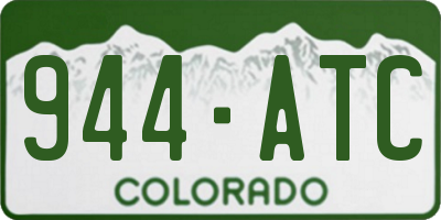 CO license plate 944ATC