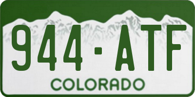 CO license plate 944ATF