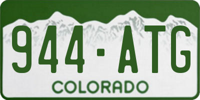 CO license plate 944ATG