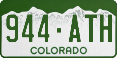 CO license plate 944ATH