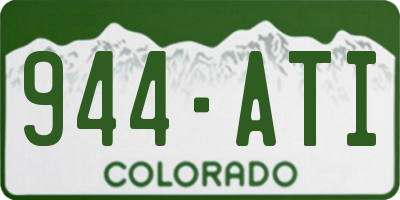 CO license plate 944ATI