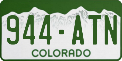 CO license plate 944ATN