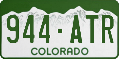 CO license plate 944ATR