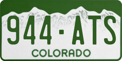 CO license plate 944ATS