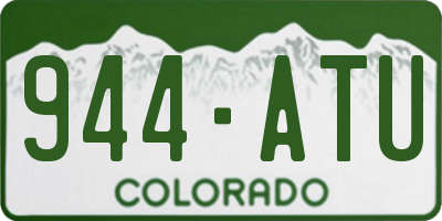 CO license plate 944ATU
