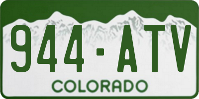 CO license plate 944ATV