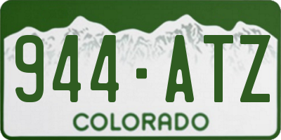 CO license plate 944ATZ