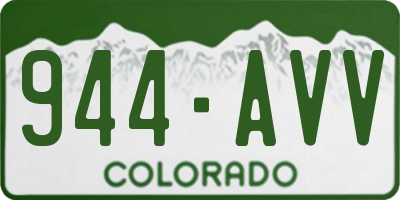 CO license plate 944AVV