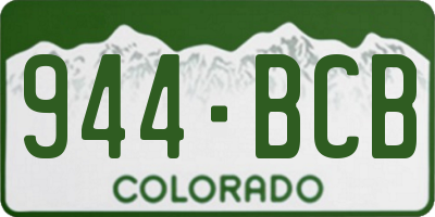 CO license plate 944BCB