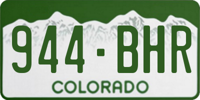 CO license plate 944BHR