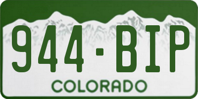 CO license plate 944BIP