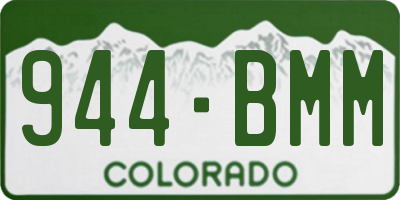 CO license plate 944BMM