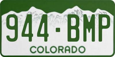CO license plate 944BMP