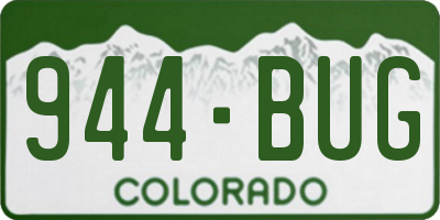 CO license plate 944BUG