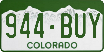 CO license plate 944BUY