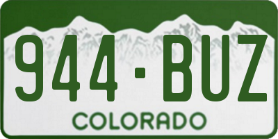 CO license plate 944BUZ