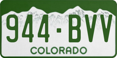 CO license plate 944BVV