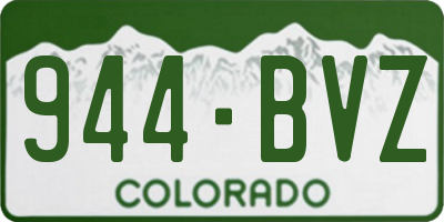 CO license plate 944BVZ