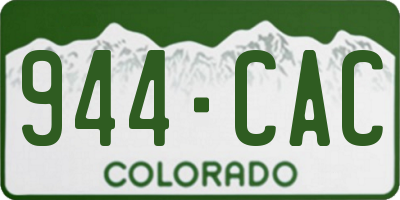 CO license plate 944CAC