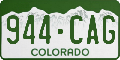 CO license plate 944CAG