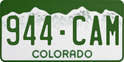 CO license plate 944CAM
